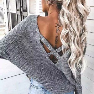 Forever 21 Gray Knit Sweater